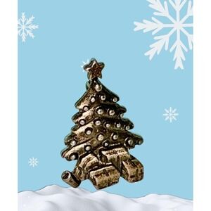 Vintage Christmas Tree Brooch Pin Gifts Star Festive Holiday‎ Jewelry Accessory